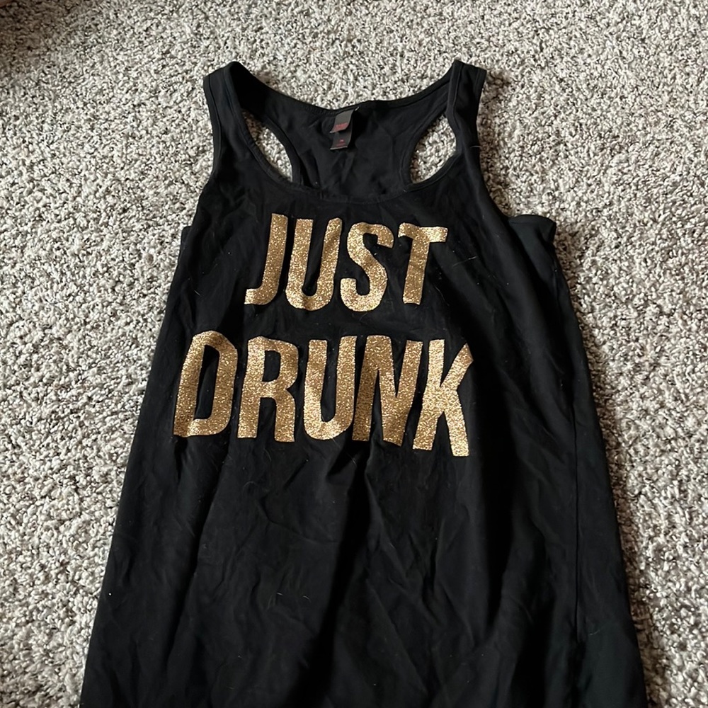 Black tank top